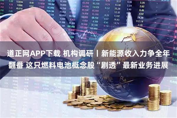 道正网APP下载 机构调研丨新能源收入力争全年翻番 这只燃料电池概念股“剧透”最新业务进展