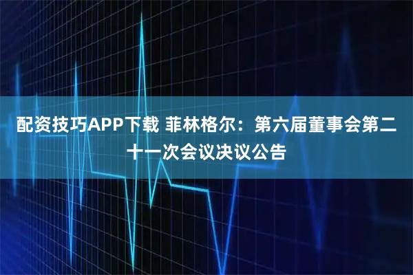配资技巧APP下载 菲林格尔：第六届董事会第二十一次会议决议公告